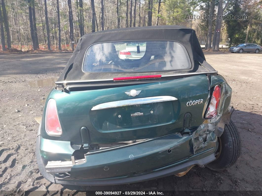 2007 Mini Cooper   Green vin: WMWRF33547TF66475