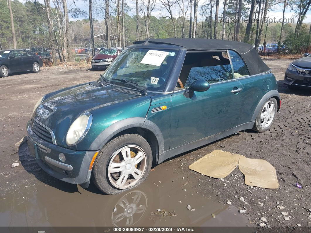 2007 Mini Cooper   Green vin: WMWRF33547TF66475