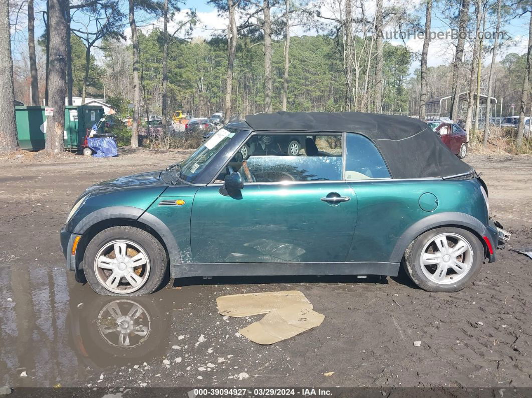 2007 Mini Cooper   Зеленый vin: WMWRF33547TF66475