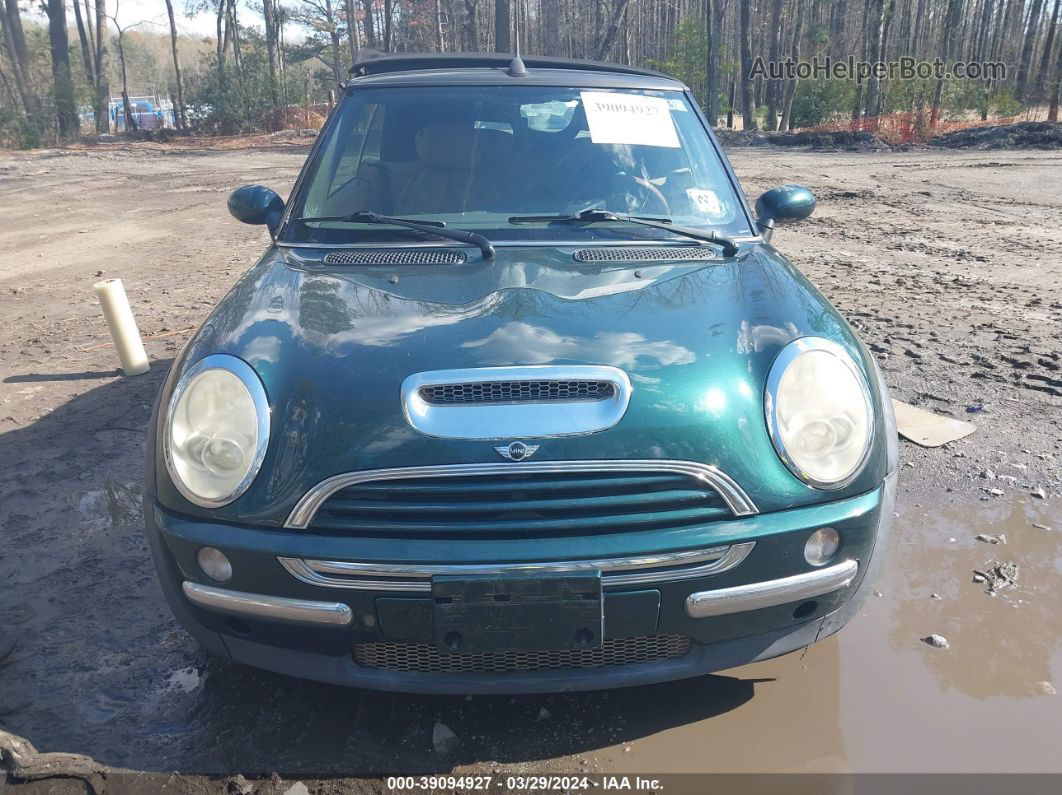 2007 Mini Cooper   Green vin: WMWRF33547TF66475