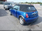 2007 Mini Cooper   Blue vin: WMWRF33547TF66959