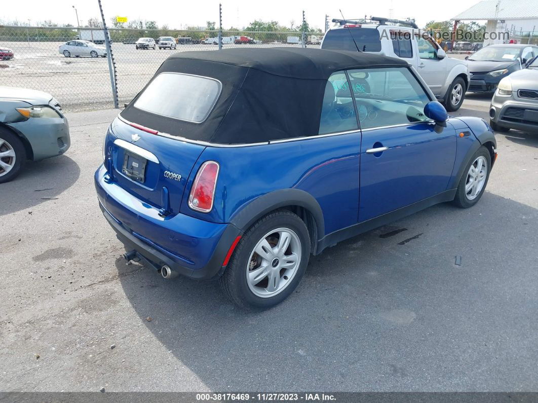 2007 Mini Cooper   Синий vin: WMWRF33547TF66959