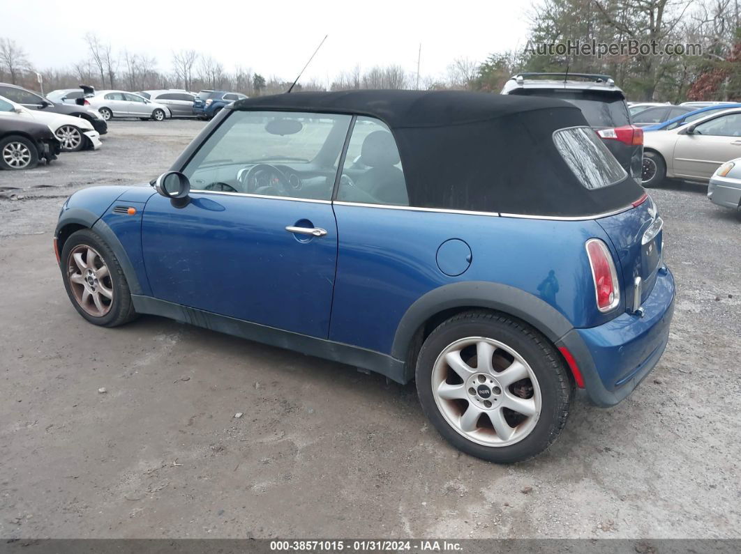 2007 Mini Cooper   Blue vin: WMWRF33567TG17524