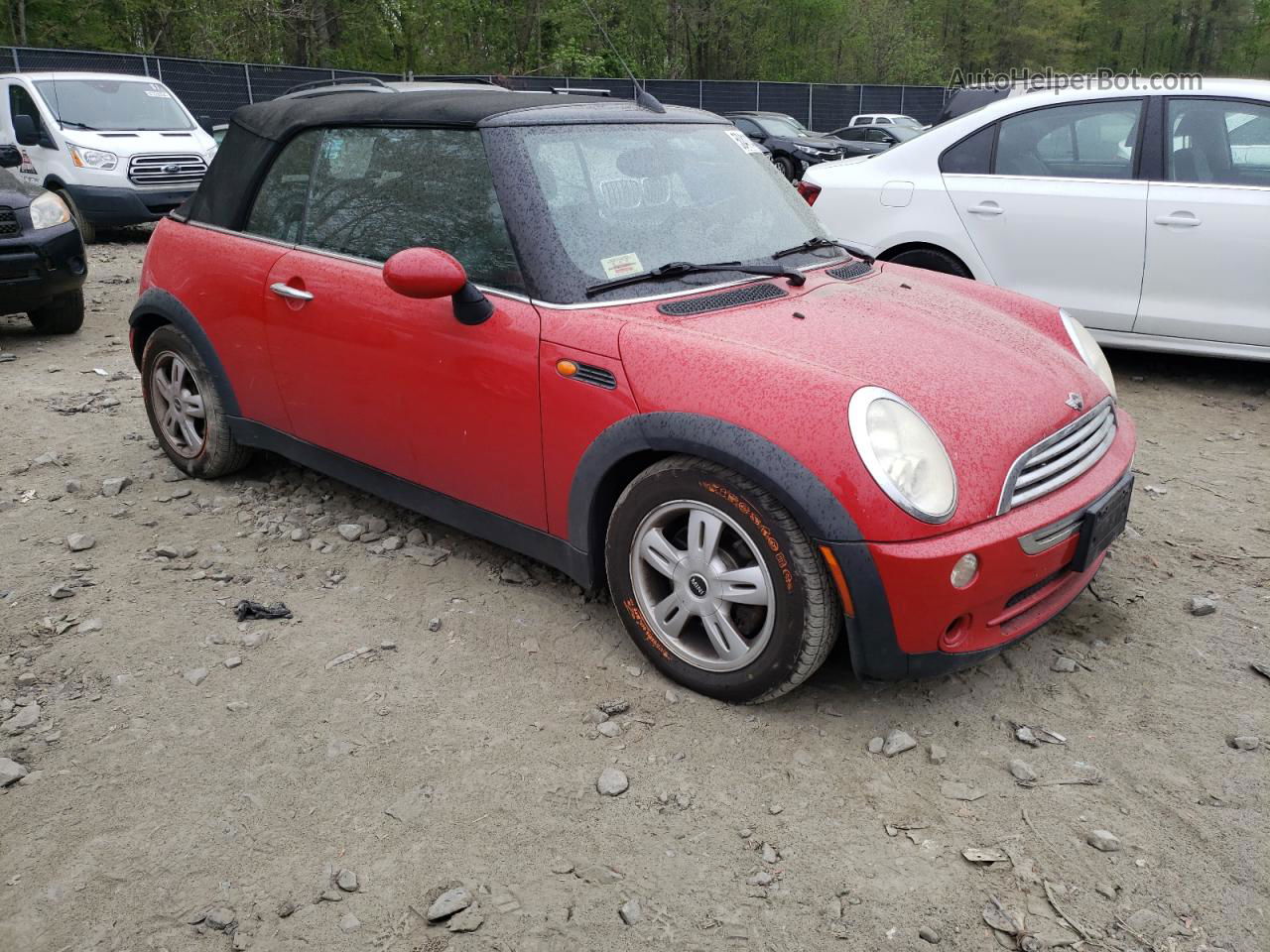 2007 Mini Cooper  Red vin: WMWRF33597TG17288