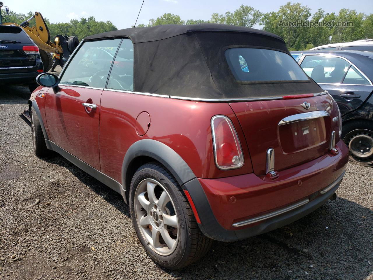 2007 Mini Cooper  Бордовый vin: WMWRF33597TG17808