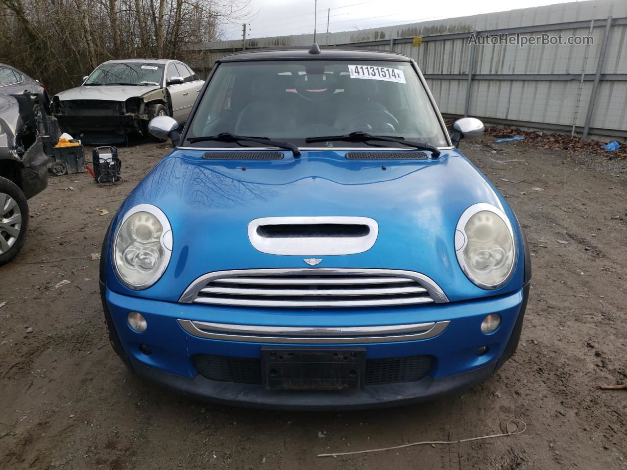 2007 Mini Cooper S Blue vin: WMWRH33527TL94289