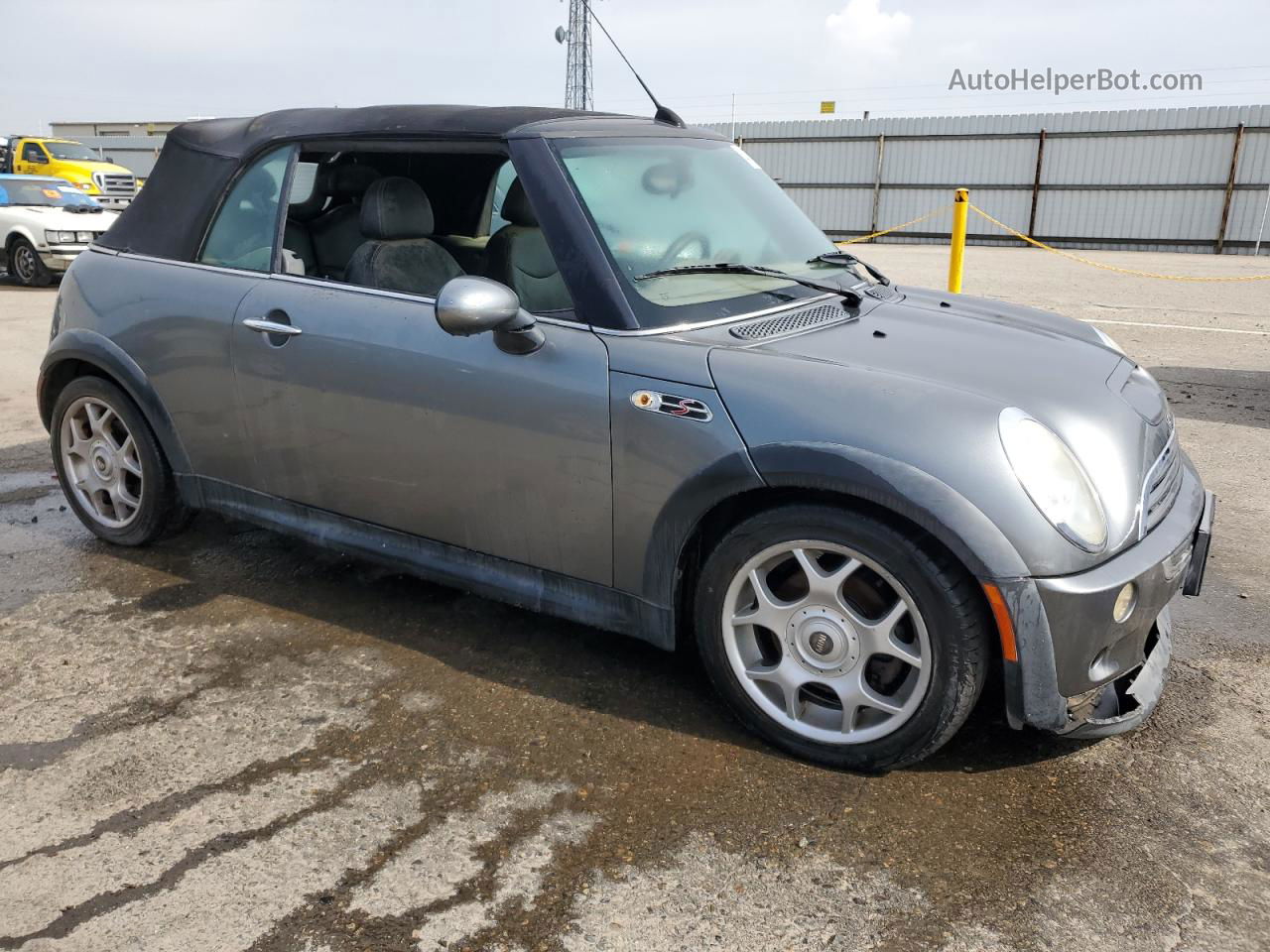 2007 Mini Cooper S Gray vin: WMWRH33537TJ44947