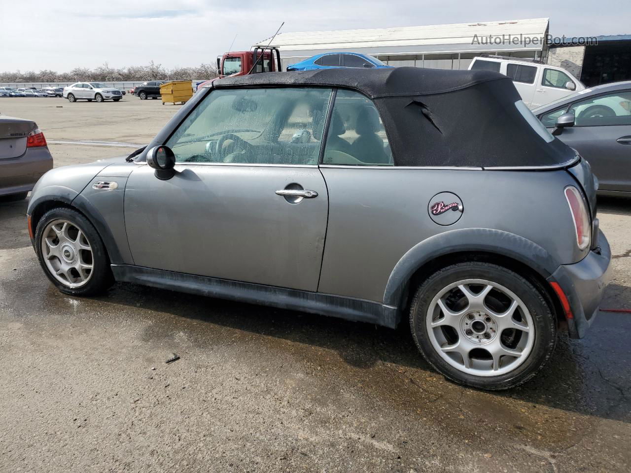 2007 Mini Cooper S Gray vin: WMWRH33537TJ44947