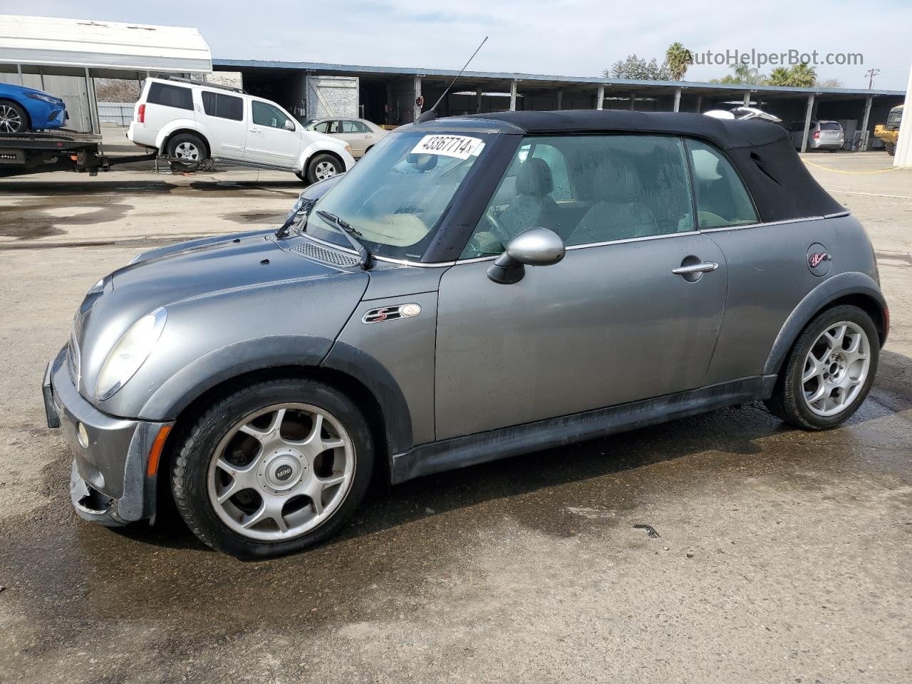 2007 Mini Cooper S Gray vin: WMWRH33537TJ44947