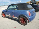 2007 Mini Cooper S Blue vin: WMWRH33537TL95662