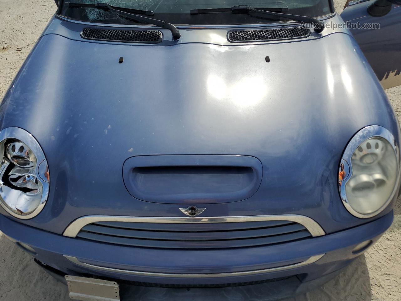 2007 Mini Cooper S Blue vin: WMWRH33537TL95662