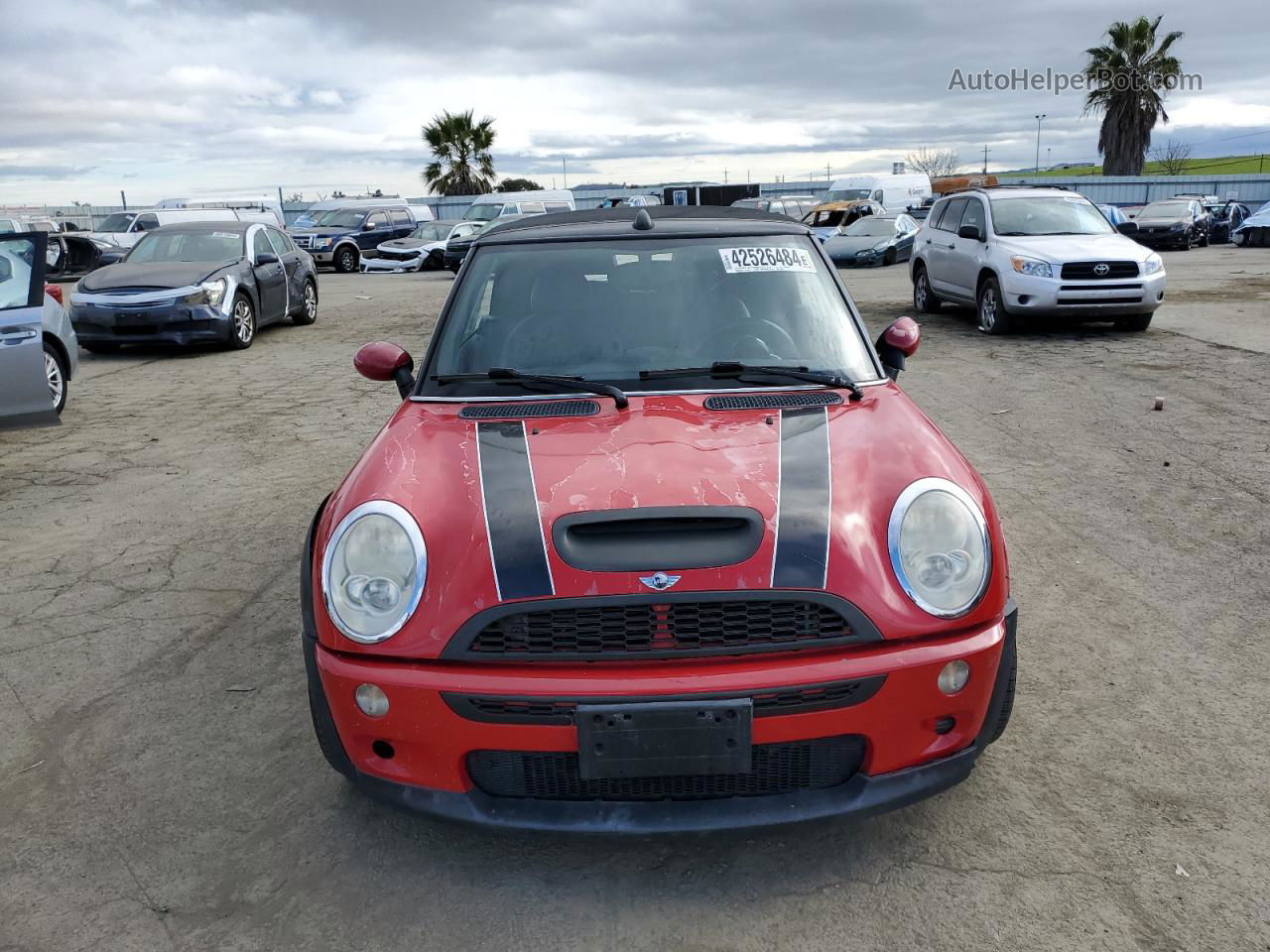 2007 Mini Cooper S Red vin: WMWRH33537TL95855