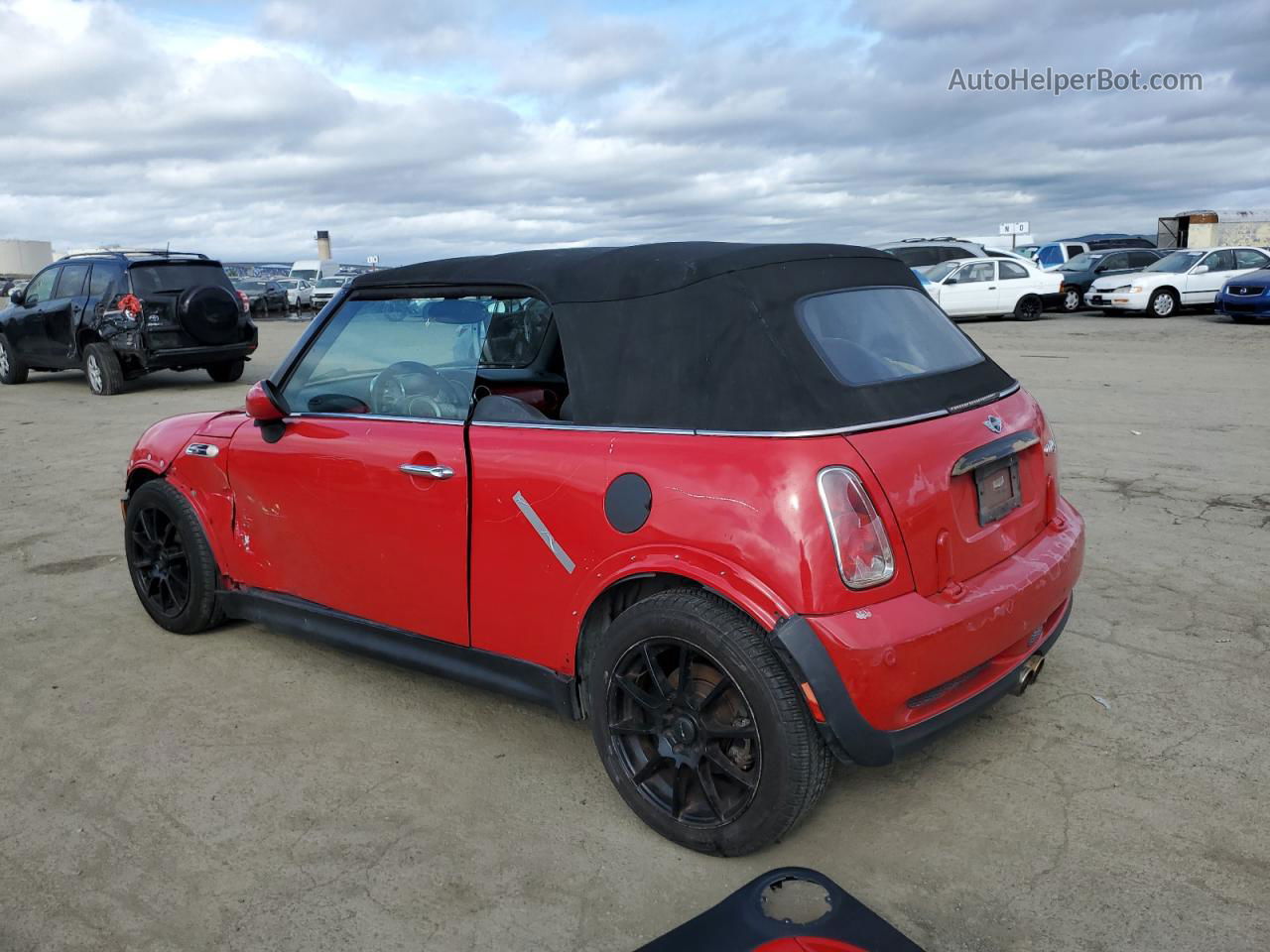 2007 Mini Cooper S Red vin: WMWRH33537TL95855