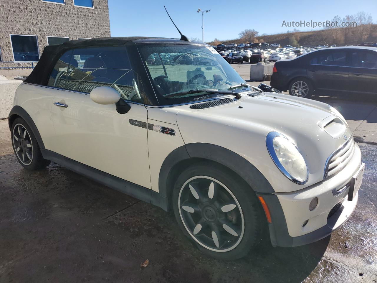 2007 Mini Cooper S White vin: WMWRH33547TJ43564