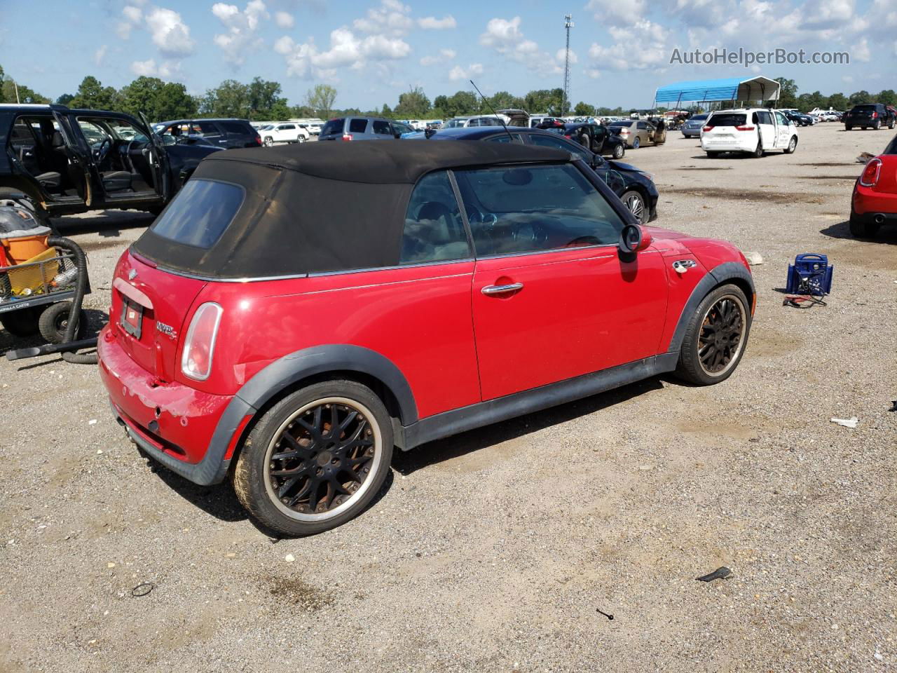 2007 Mini Cooper S Red vin: WMWRH33567TL94506