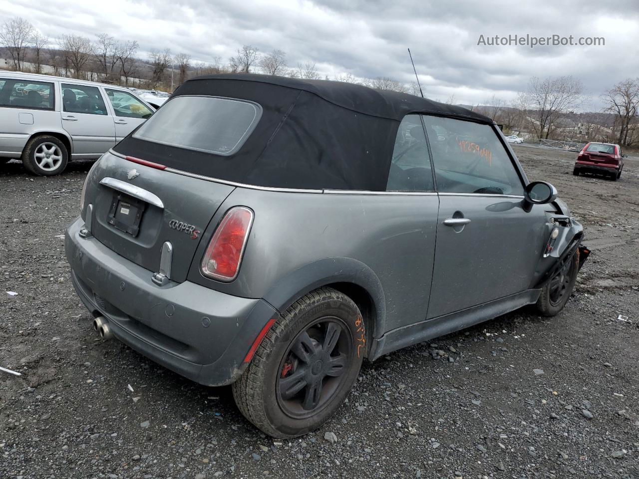 2007 Mini Cooper S Gray vin: WMWRH335X7TJ44430