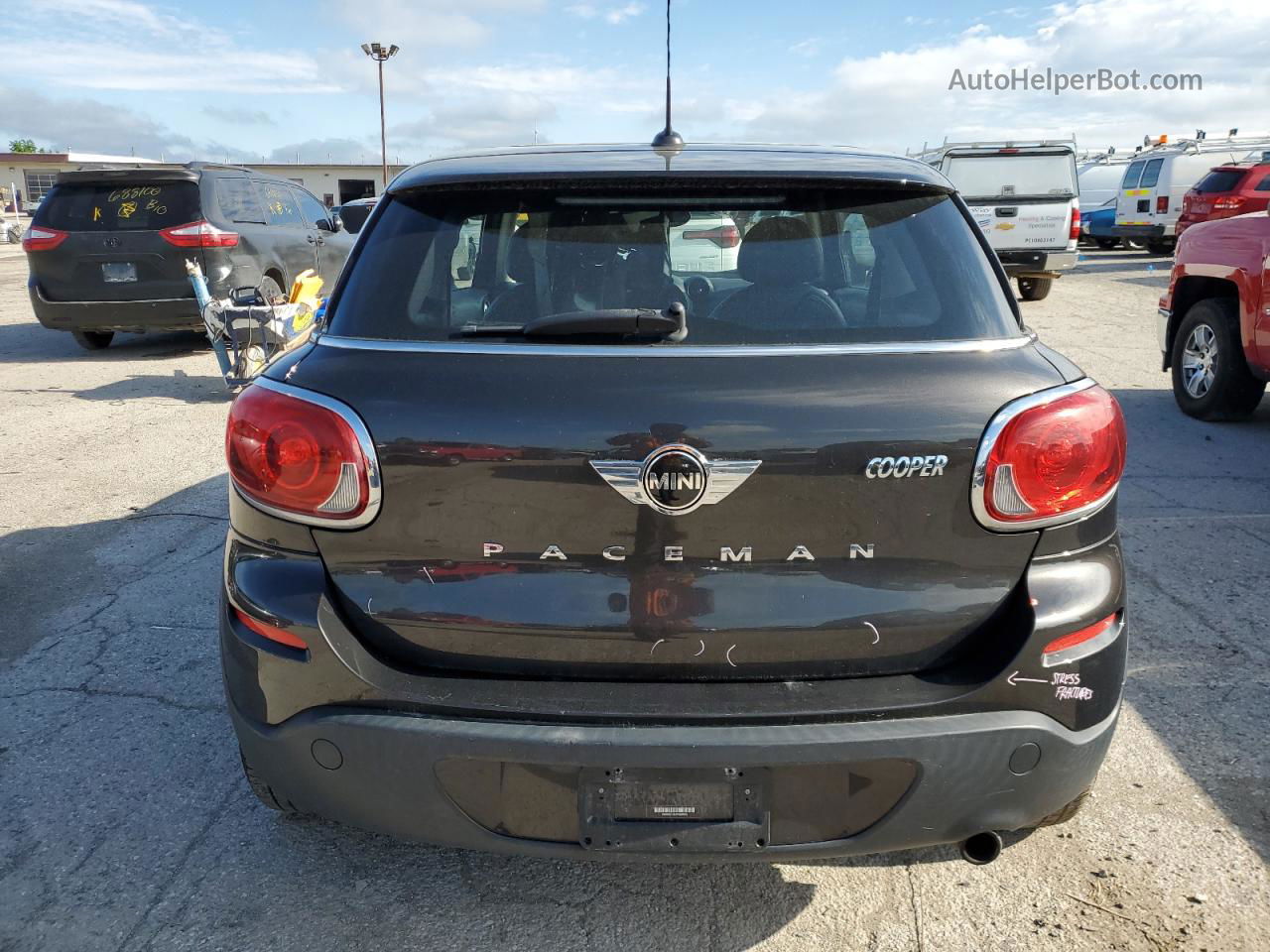 2015 Mini Cooper Paceman Black vin: WMWSS1C54FWN95292