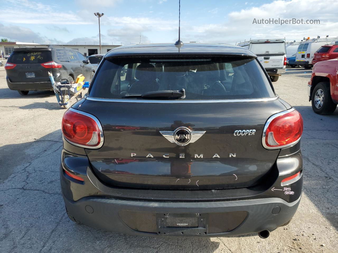 2015 Mini Cooper Paceman Черный vin: WMWSS1C54FWN95292