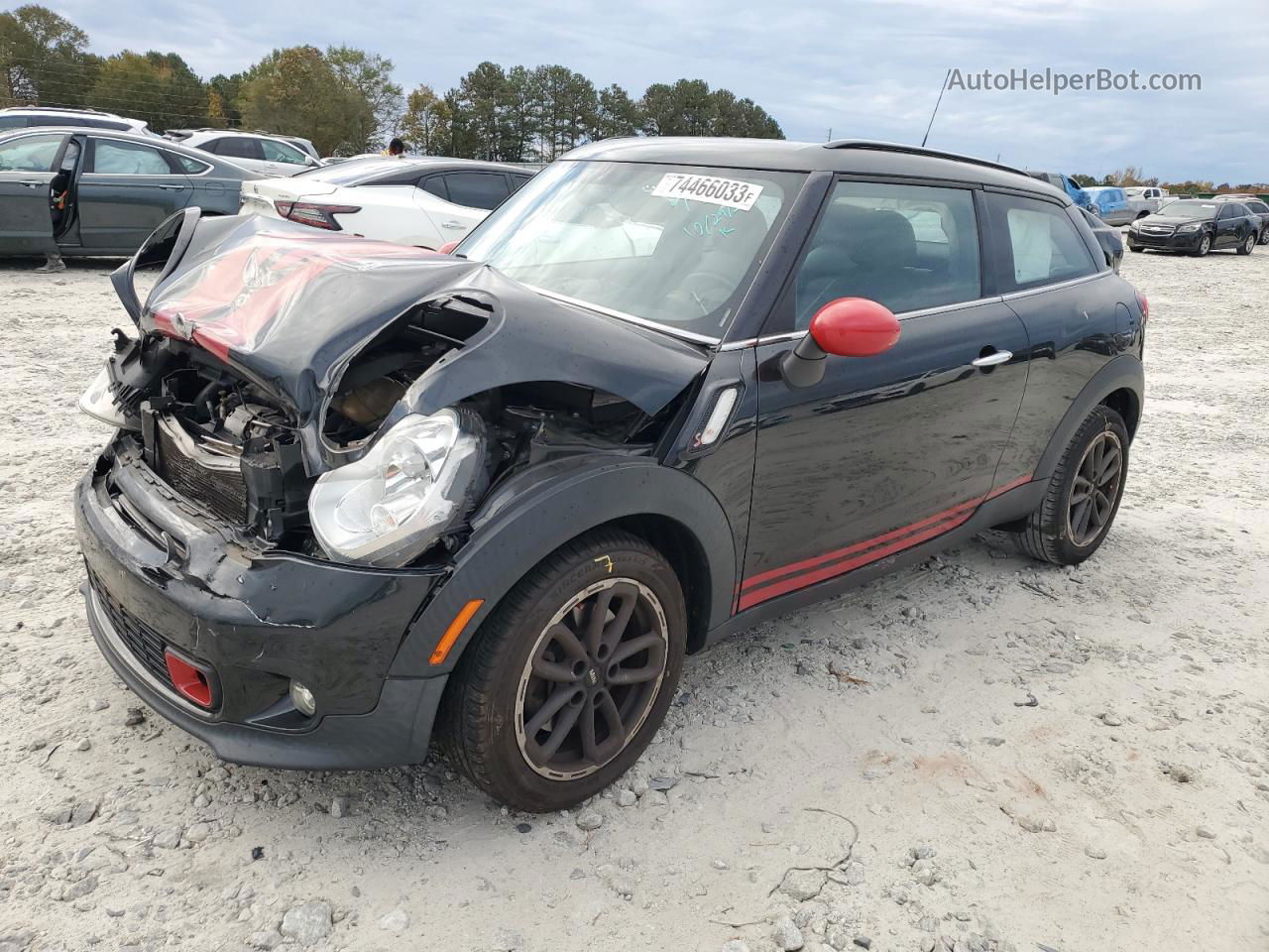 2015 Mini Cooper S Paceman Black vin: WMWSS5C50FWS99743