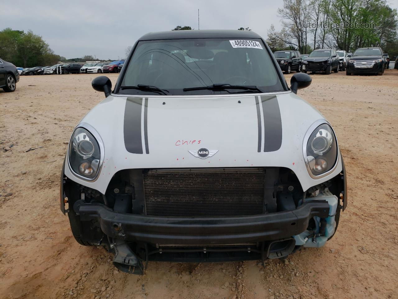 2015 Mini Cooper S Paceman White vin: WMWSS5C55FWT84612