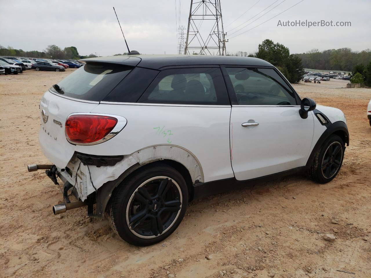 2015 Mini Cooper S Paceman White vin: WMWSS5C55FWT84612