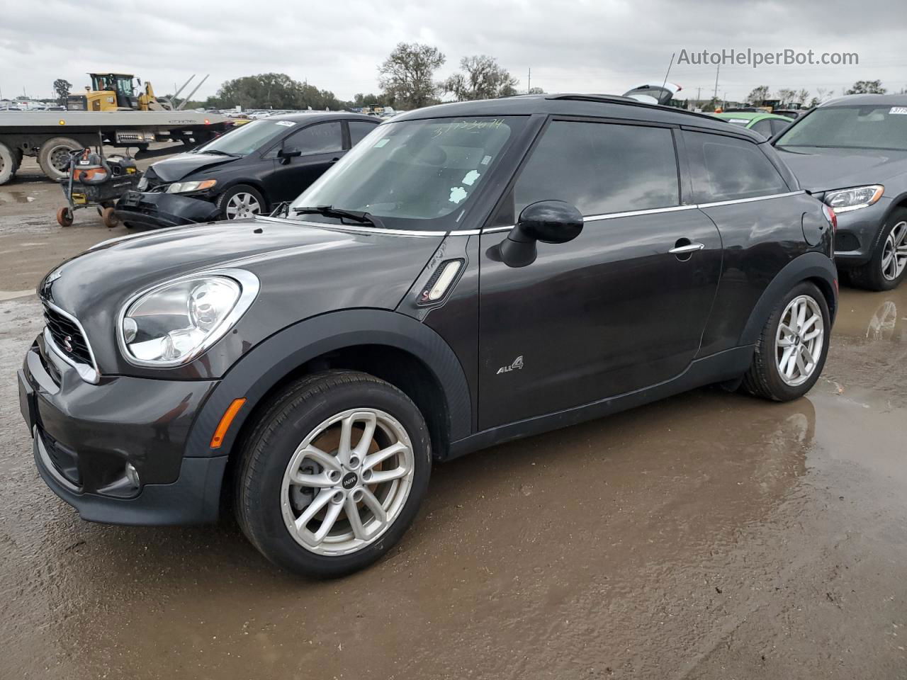 2015 Mini Cooper S Paceman Black vin: WMWSS7C53FWS44988