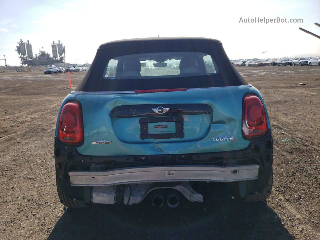 2018 Mini Cooper S Turquoise vin: WMWWG9C52J3E38987