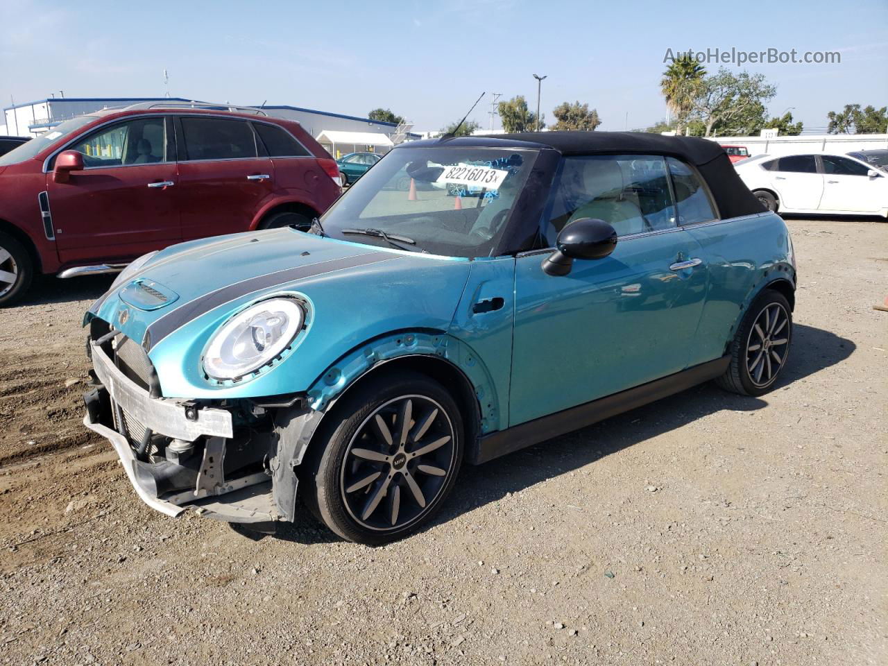 2018 Mini Cooper S Turquoise vin: WMWWG9C52J3E38987