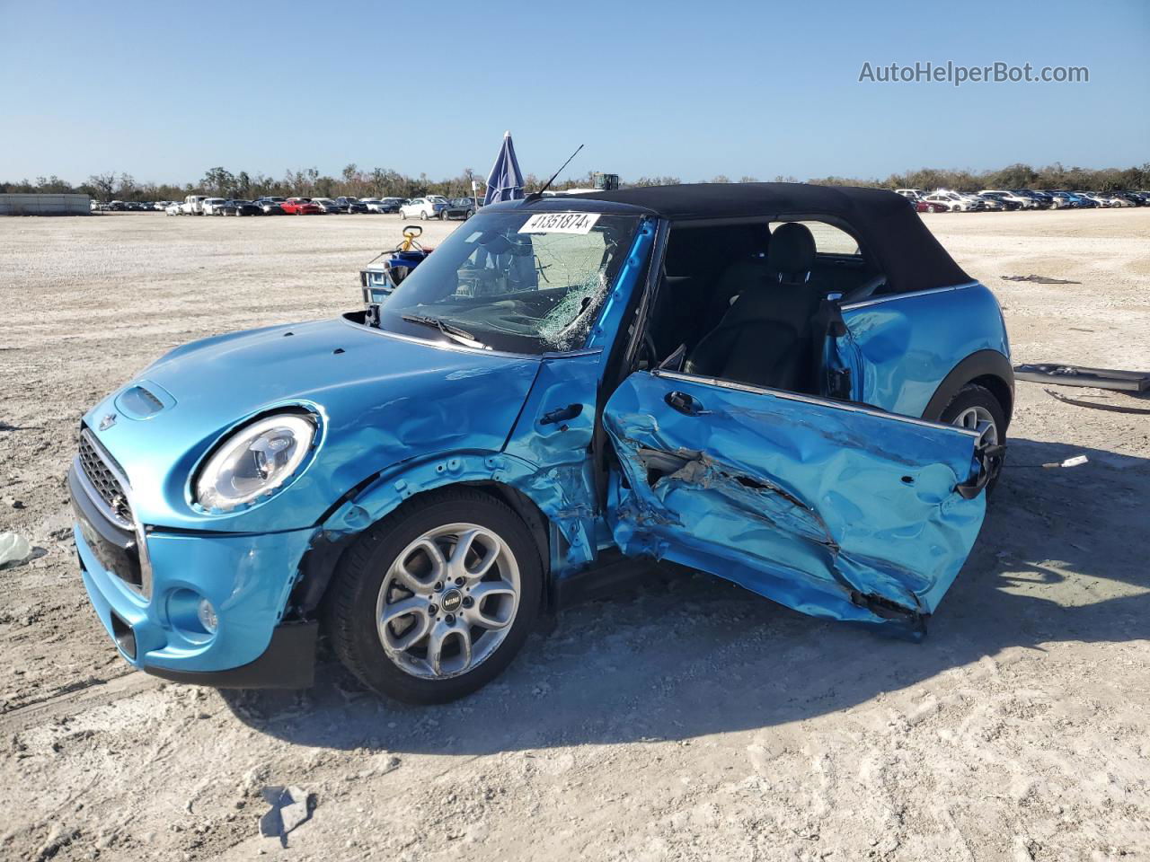 2018 Mini Cooper S Blue vin: WMWWG9C54J3E38764