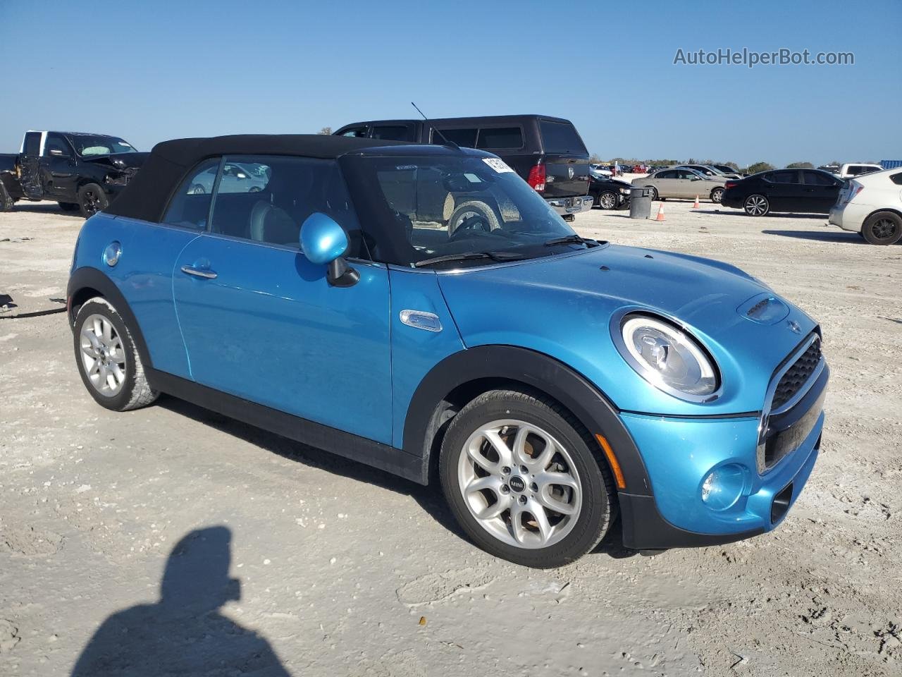 2018 Mini Cooper S Blue vin: WMWWG9C54J3E38764