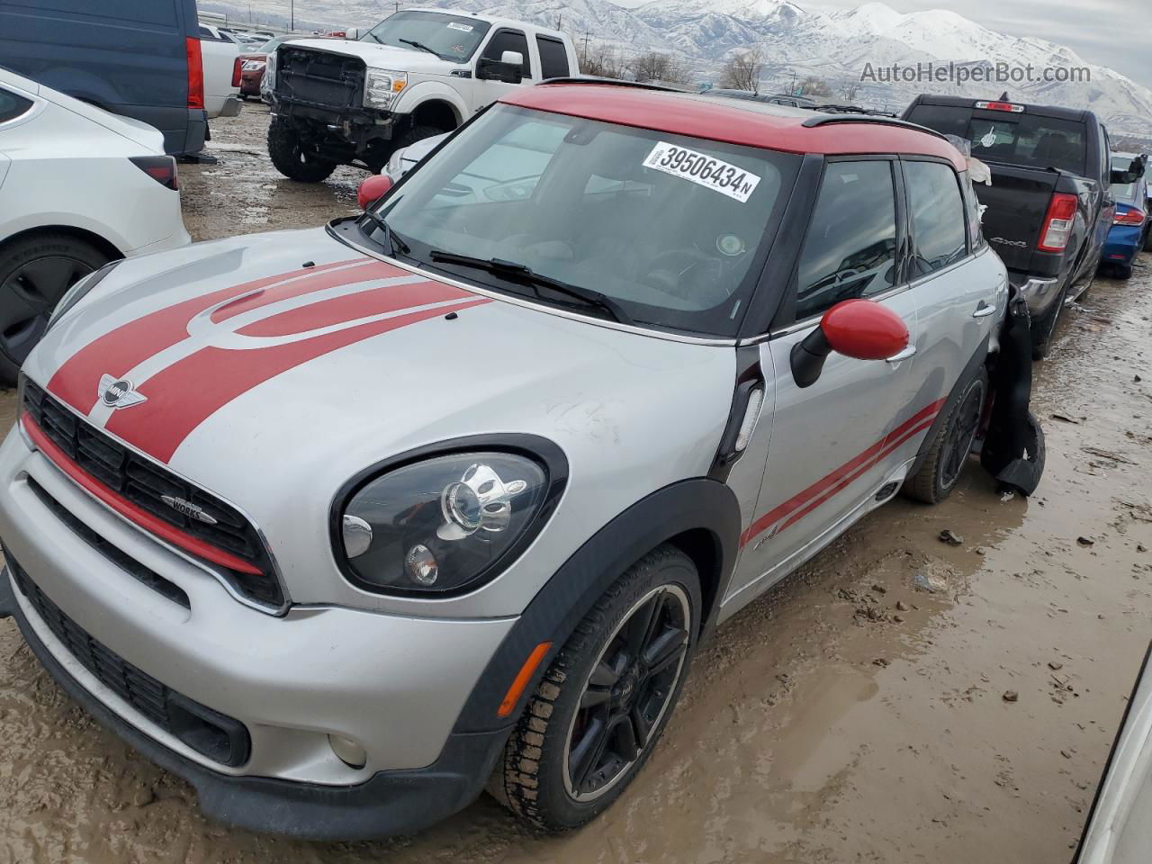 2015 Mini Cooper Countryman Jcw Two Tone vin: WMWXD1C54FWS95185