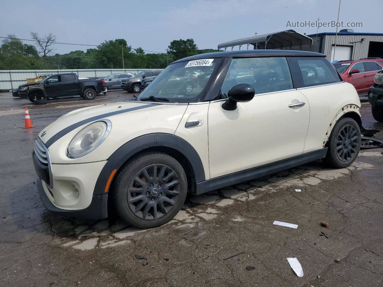 2015 Mini Cooper  White vin: WMWXM5C51FT938259