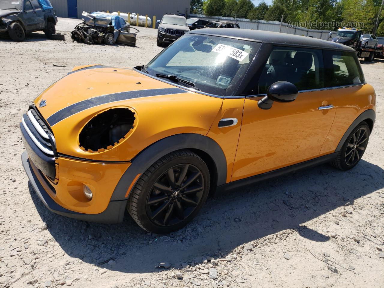 2015 Mini Cooper  Yellow vin: WMWXM5C55F3A59382