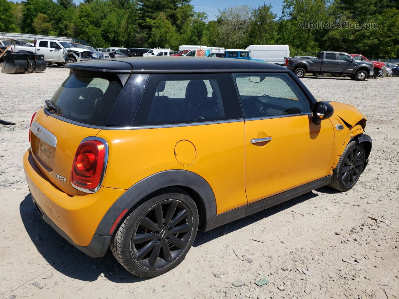 2015 Mini Cooper  Yellow vin: WMWXM5C55F3A59382