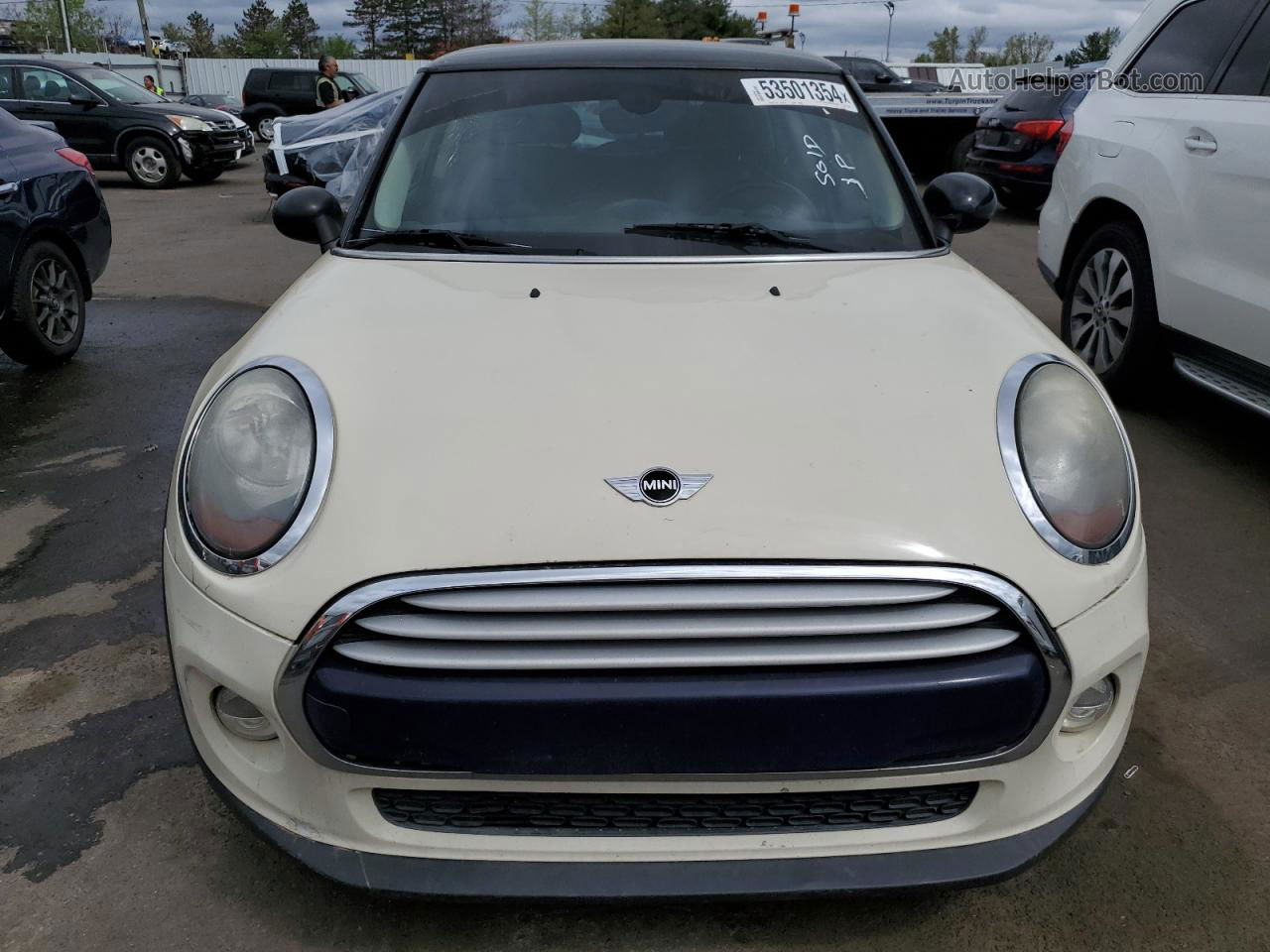 2015 Mini Cooper  Cream vin: WMWXM5C58F3A56413