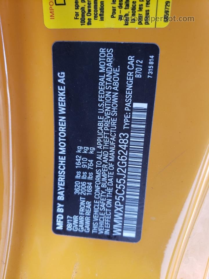 2018 Mini Cooper  Orange vin: WMWXP5C55J2G62483