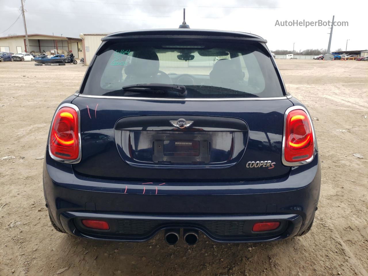 2015 Mini Cooper S Синий vin: WMWXP7C53F2A37194