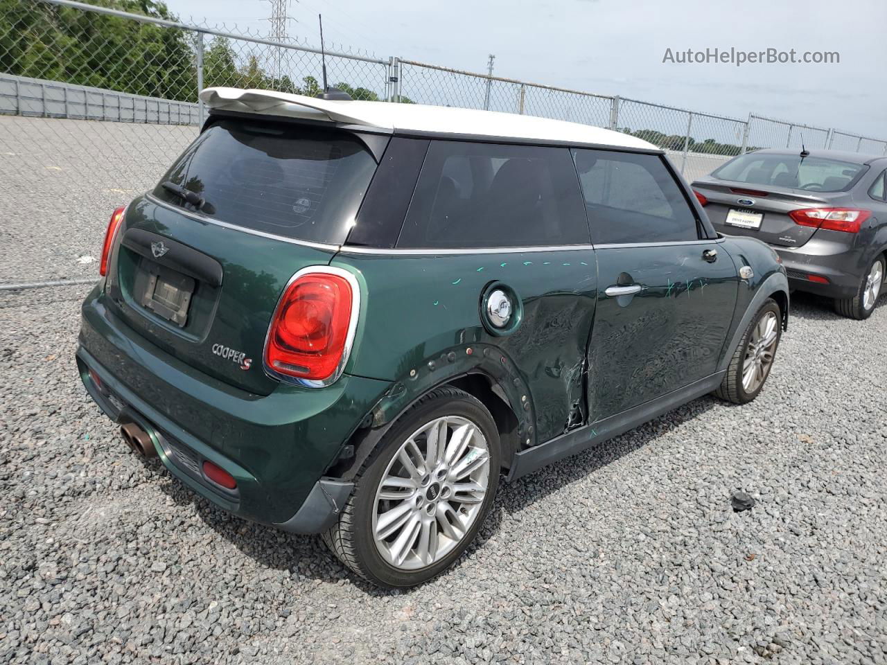 2015 Mini Cooper S Зеленый vin: WMWXP7C53F2A41939