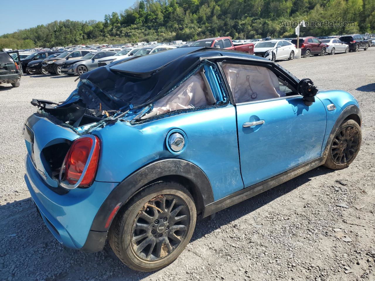 2015 Mini Cooper S Blue vin: WMWXP7C53F2A42525