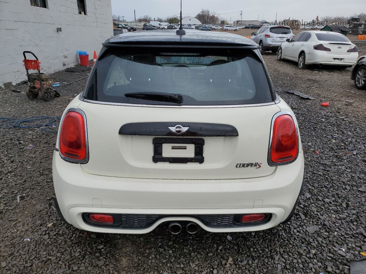 2015 Mini Cooper S Белый vin: WMWXP7C54F2A34157