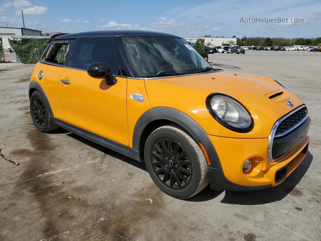 2015 Mini Cooper S Yellow vin: WMWXP7C54F2A36720