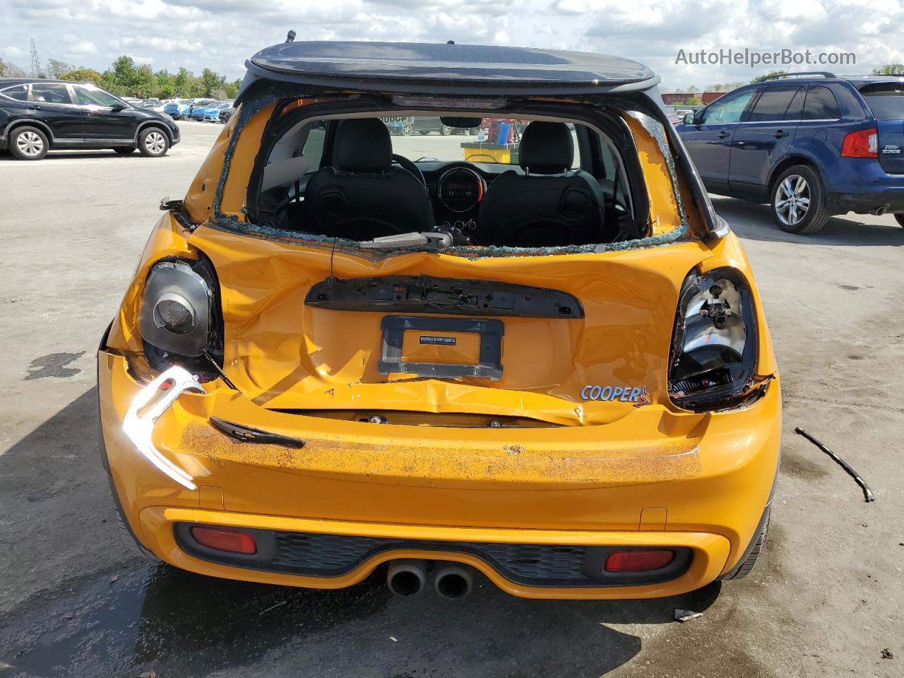 2015 Mini Cooper S Yellow vin: WMWXP7C54F2A36720