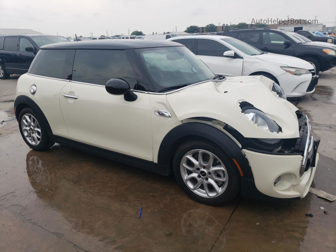 2018 Mini Cooper S Cream vin: WMWXP7C54J2A47208