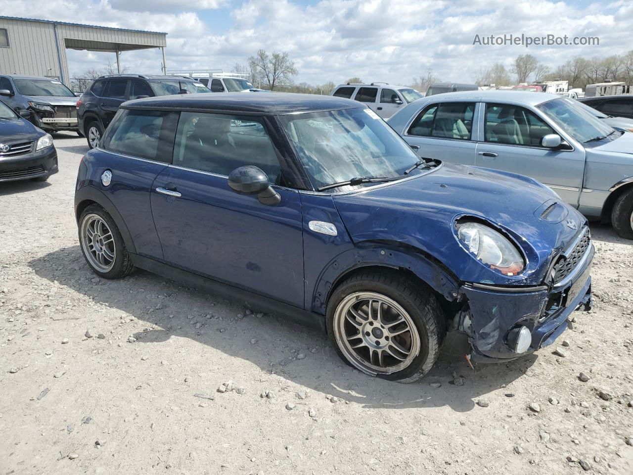 2015 Mini Cooper S Синий vin: WMWXP7C55F2A41943