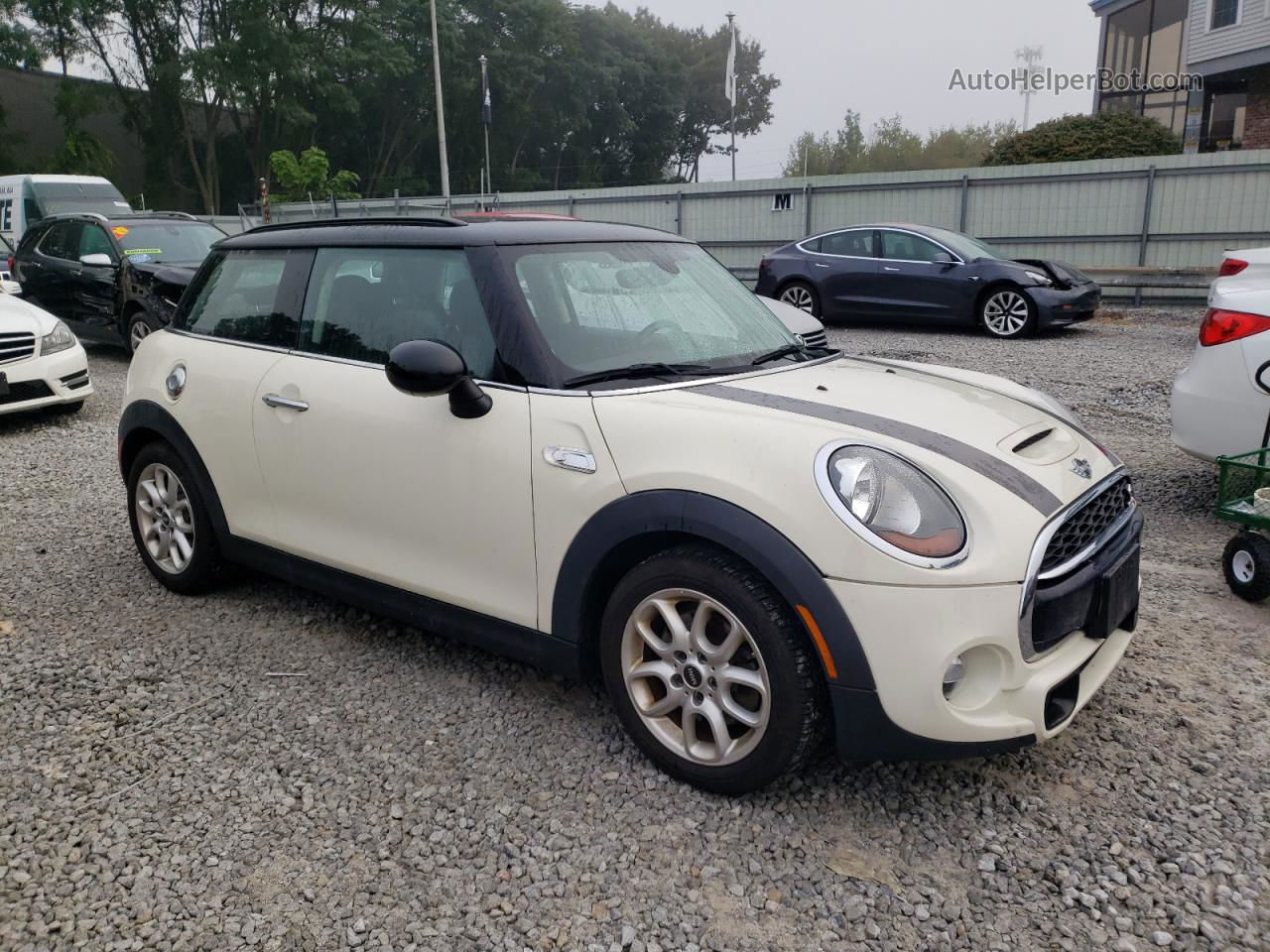 2015 Mini Cooper S Cream vin: WMWXP7C55F2A59522