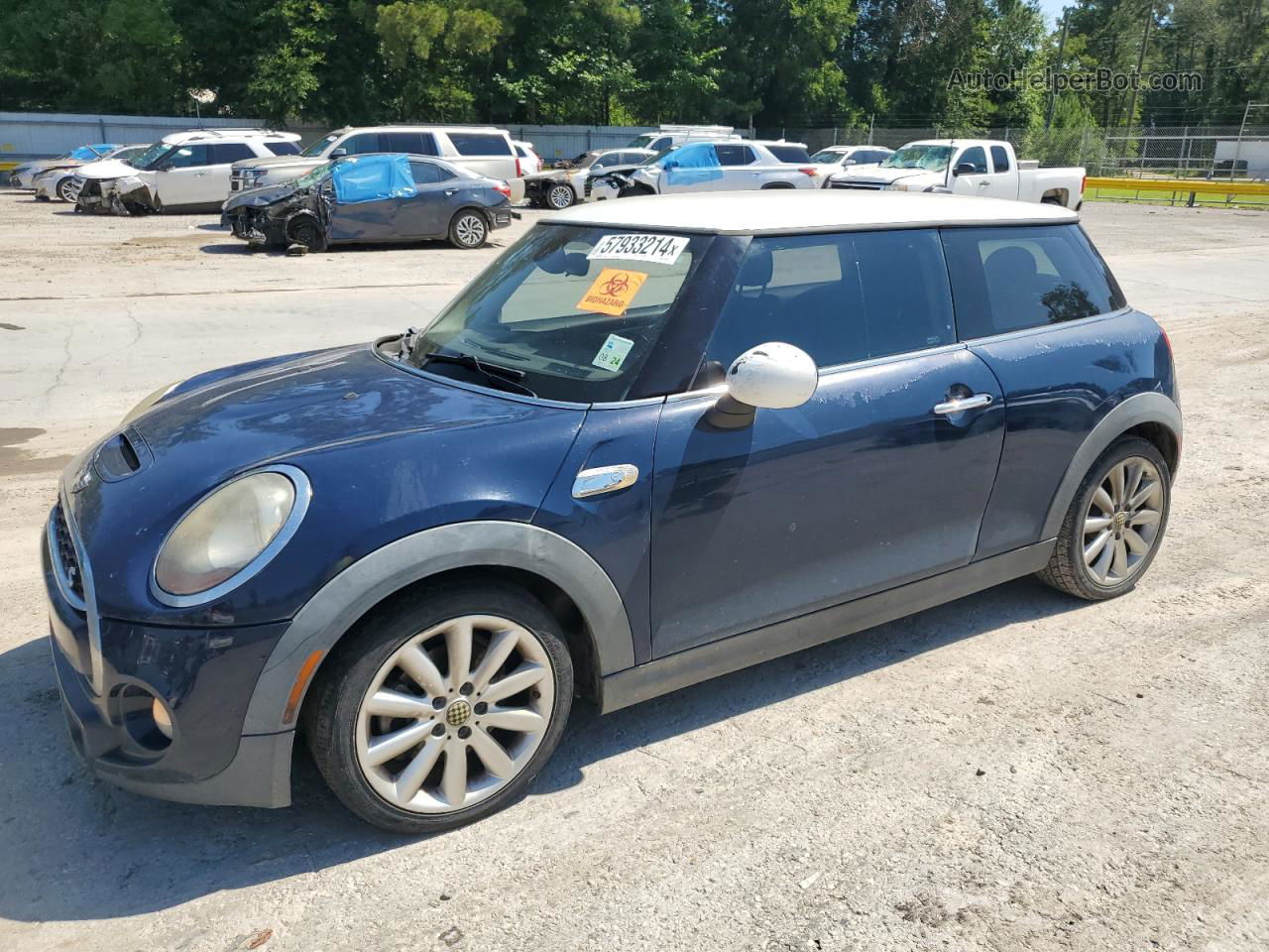 2015 Mini Cooper S Blue vin: WMWXP7C57F2A37960