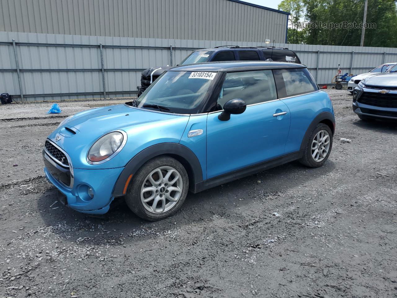 2015 Mini Cooper S Blue vin: WMWXP7C57F2A40972