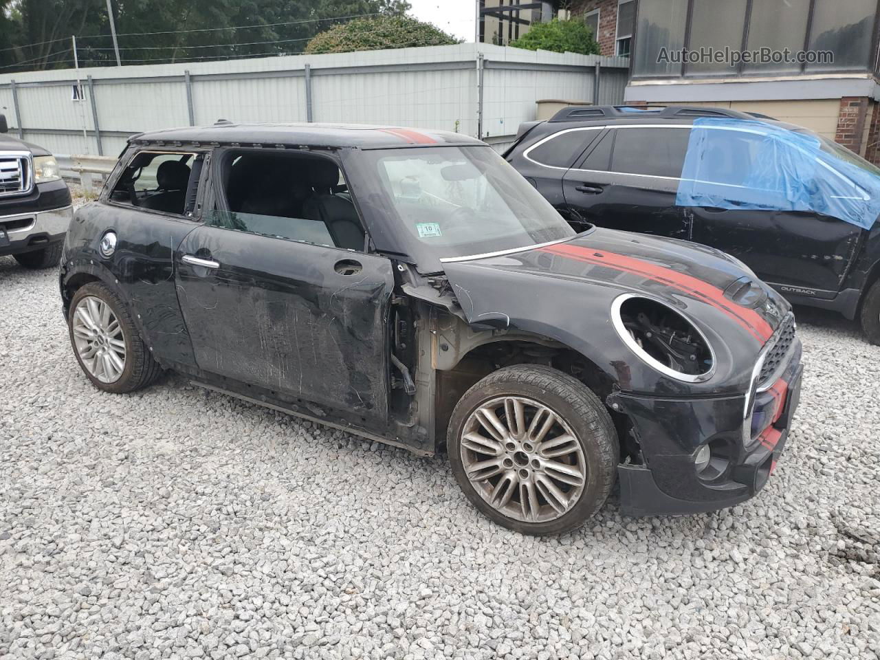 2015 Mini Cooper S Черный vin: WMWXP7C5XF2A40397