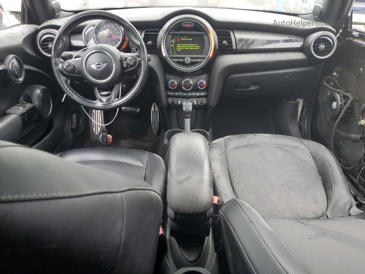 2015 Mini Cooper S Черный vin: WMWXP7C5XF2A40397