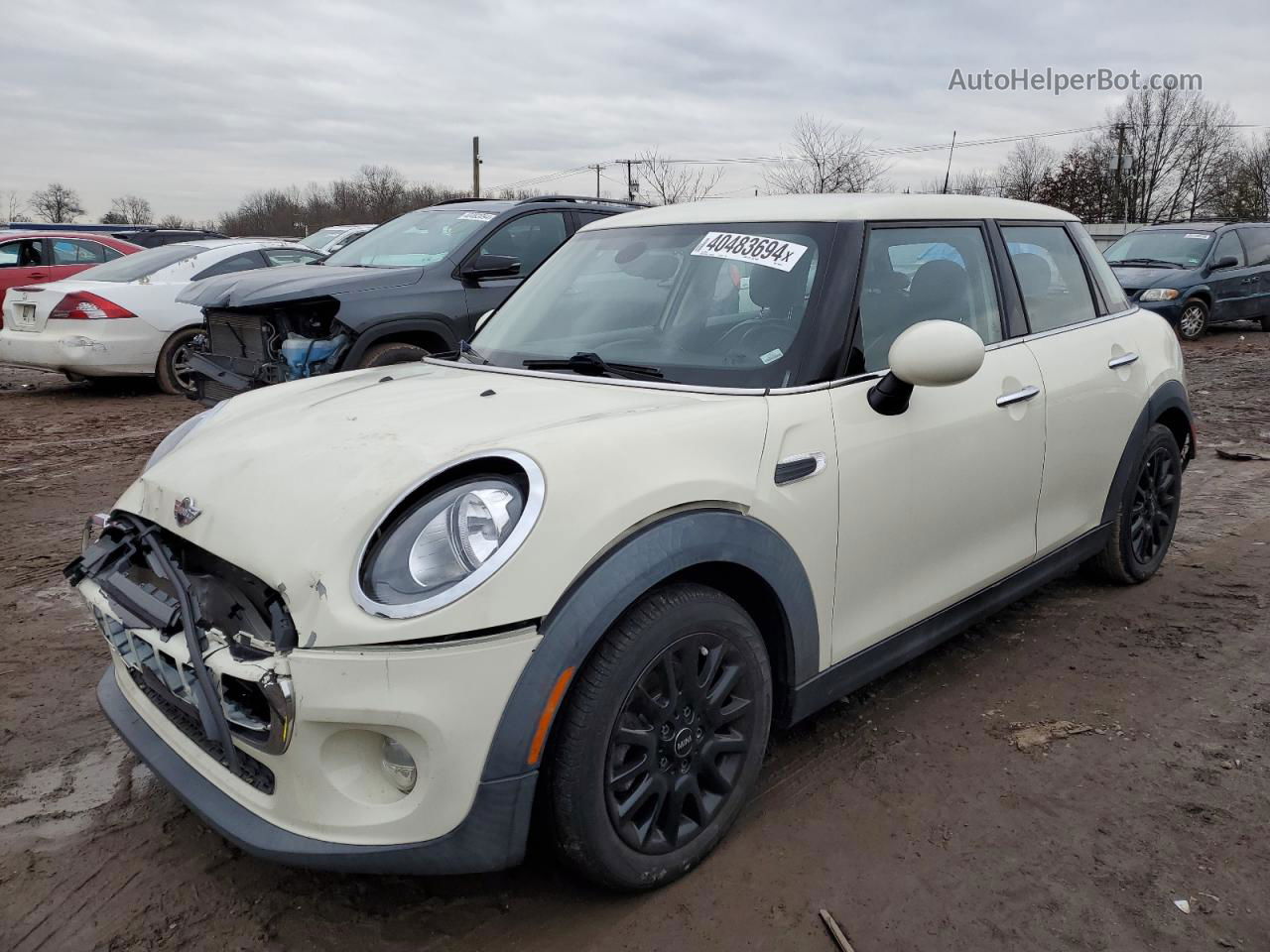 2018 Mini Cooper  Cream vin: WMWXU1C51J2F80431